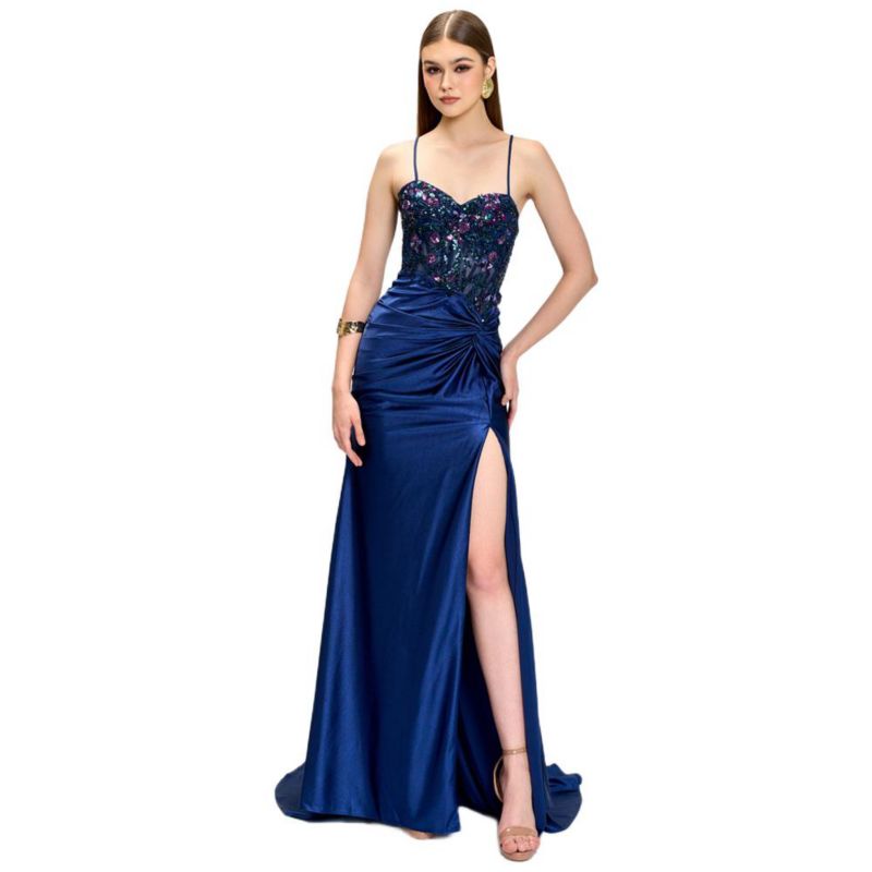 Women's Beaded Sequin Gown