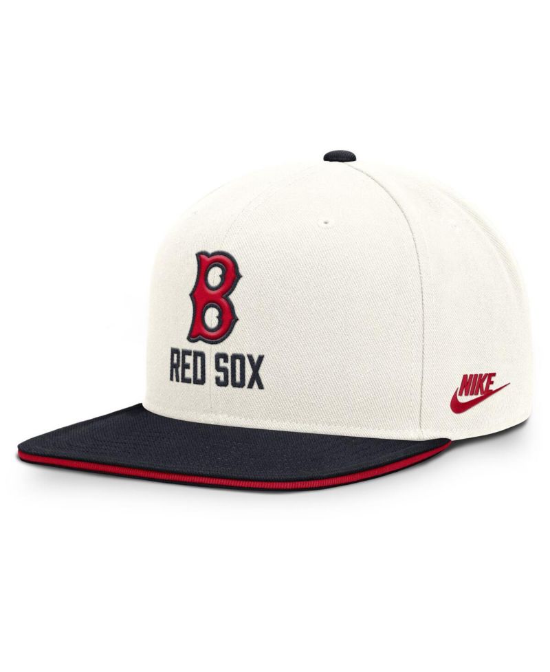 Men's Cream/Navy Boston Red Sox Cooperstown Pro Dri-FIT Snapback Hat
