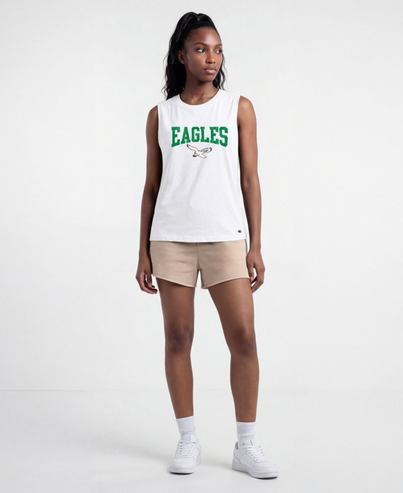 Women's Philadelphia Eagles Distressed Muscle Tank Top