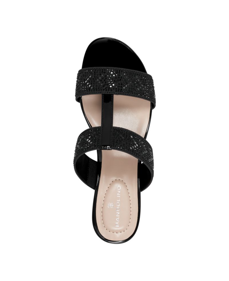 Women's Iluvit Embellished T-Strap Wedge Sandals