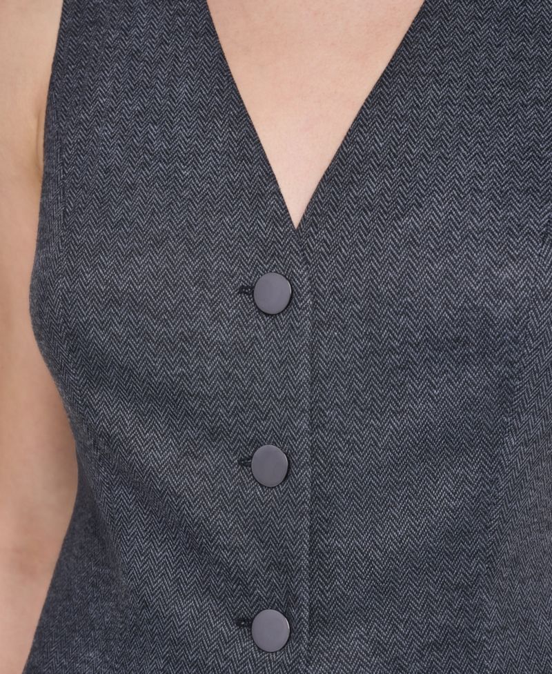 Women's Sleeveless Vest V-Neck Wide-Leg Jumpsuit