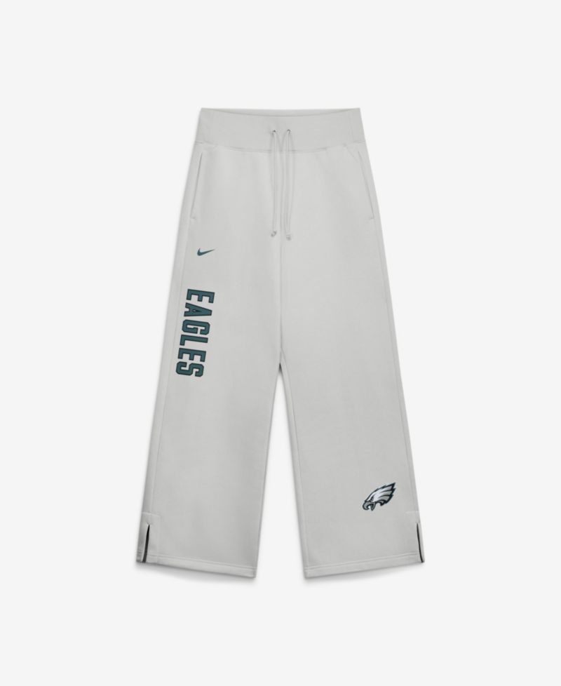 Women's Gray Philadelphia Eagles Primetime Phoenix Fleece Wide-Leg Sweatpants