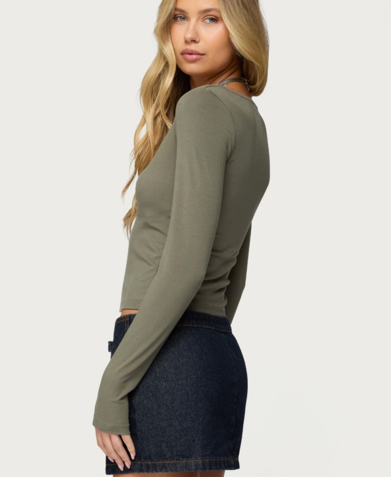 Women's Zelly Deep V Scoop Neck Top