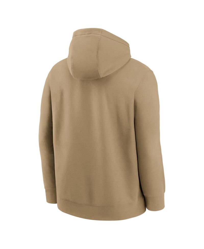 Men's Tan Kansas City Chiefs Best Season Rewind Club Pullover Hoodie