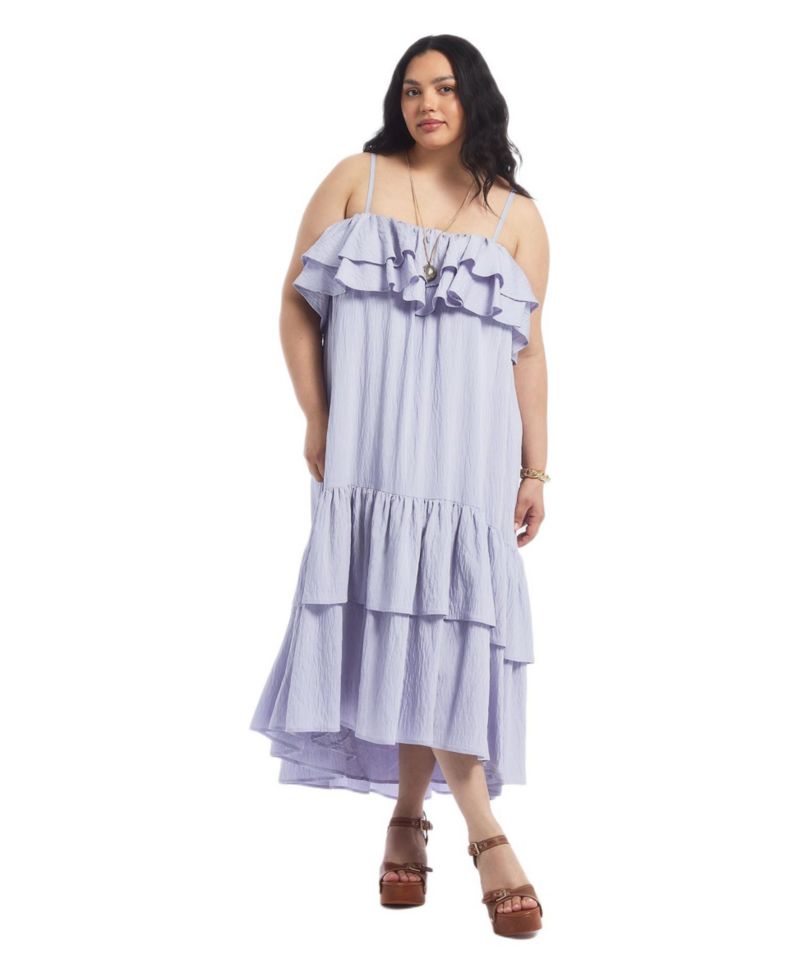 Women's June and Vie High-Low Ruffled Hem Maxi Dress