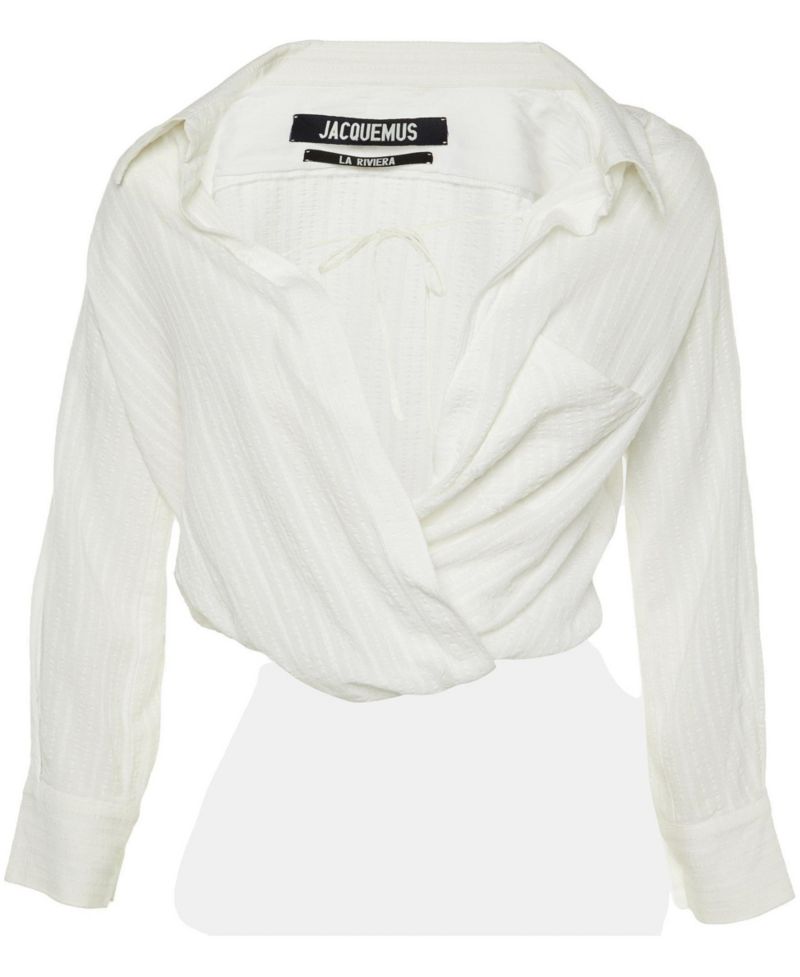 Women's La Riviera Textured Viscose Wrap Blouse