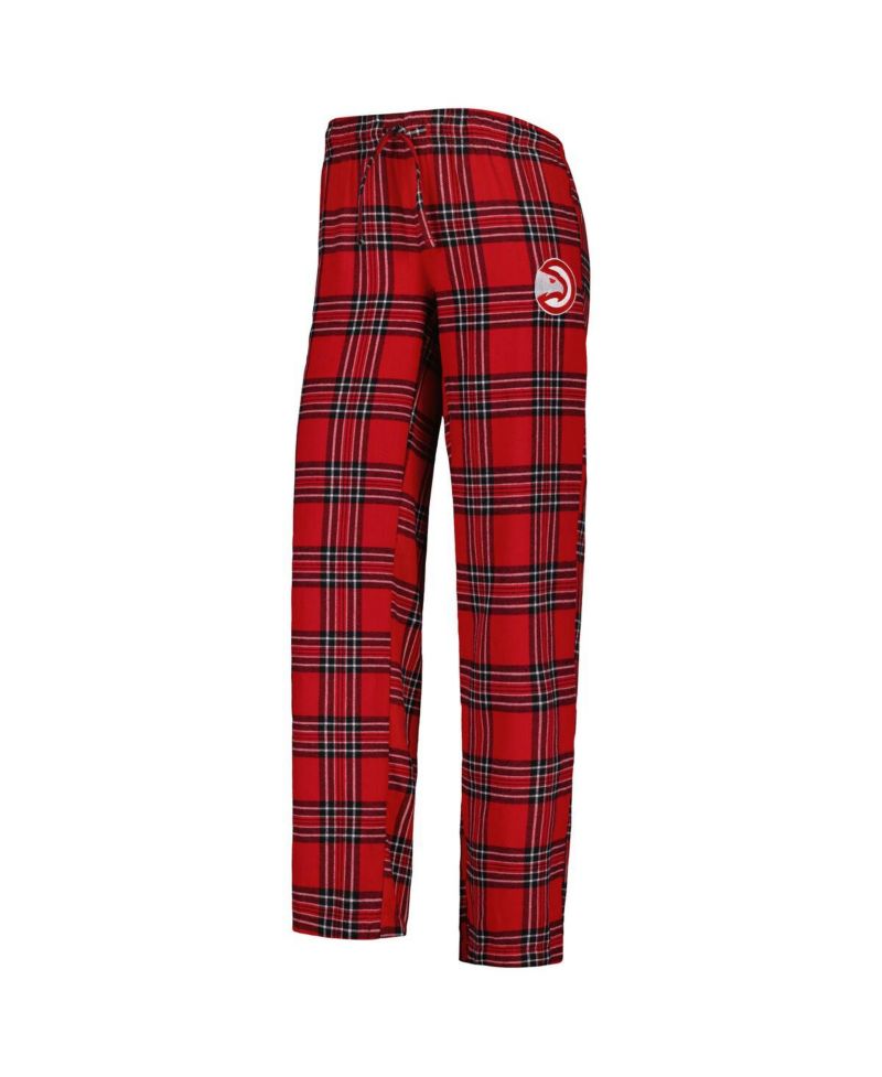 Women's Red, Black Atlanta Hawks Badge T-shirt and Pajama Pants Sleep Set