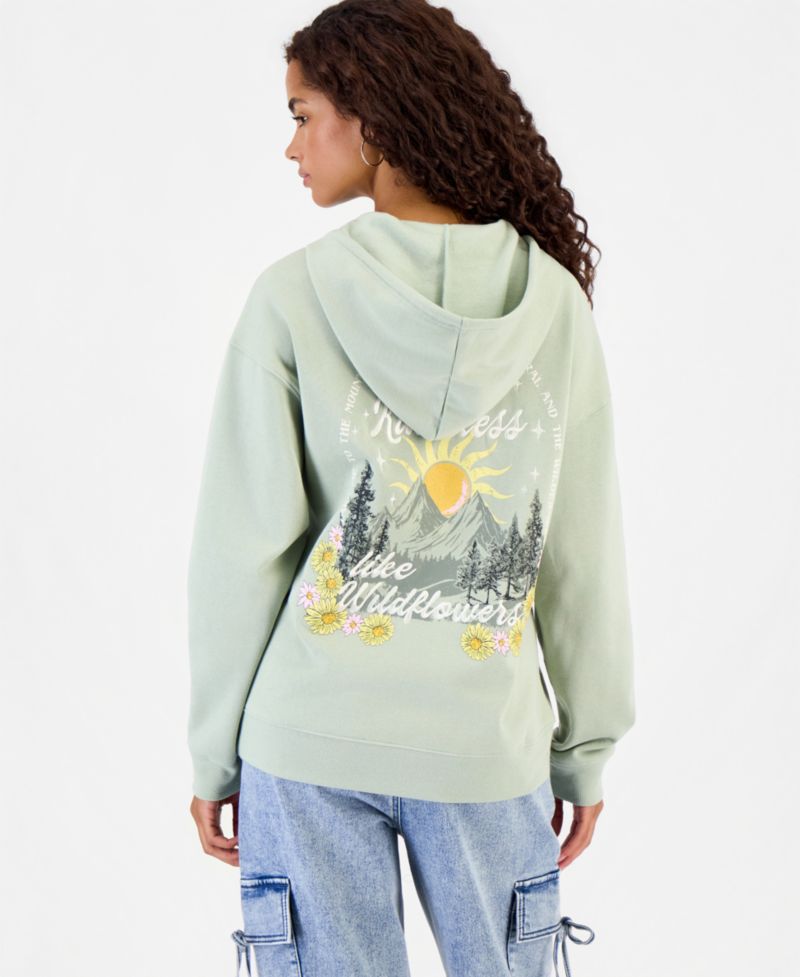 Juniors' Spread Kindness Long-Sleeve Fleece Hoodie