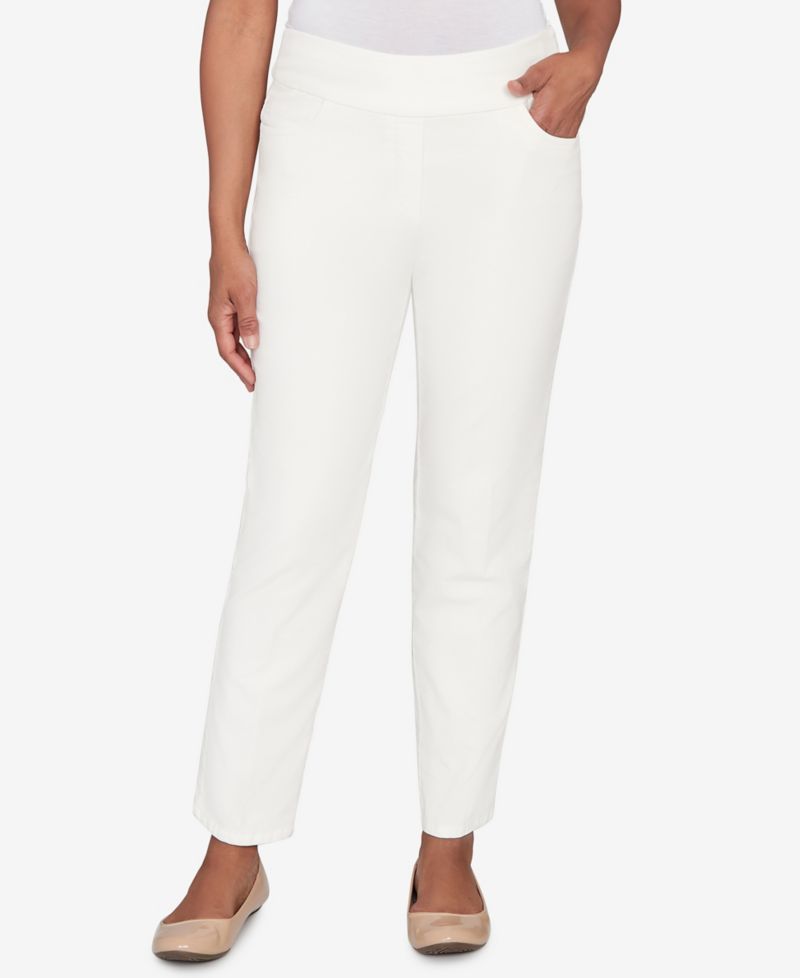 Vienna Allure Fit Flat Front Corduroy Average Length Pant