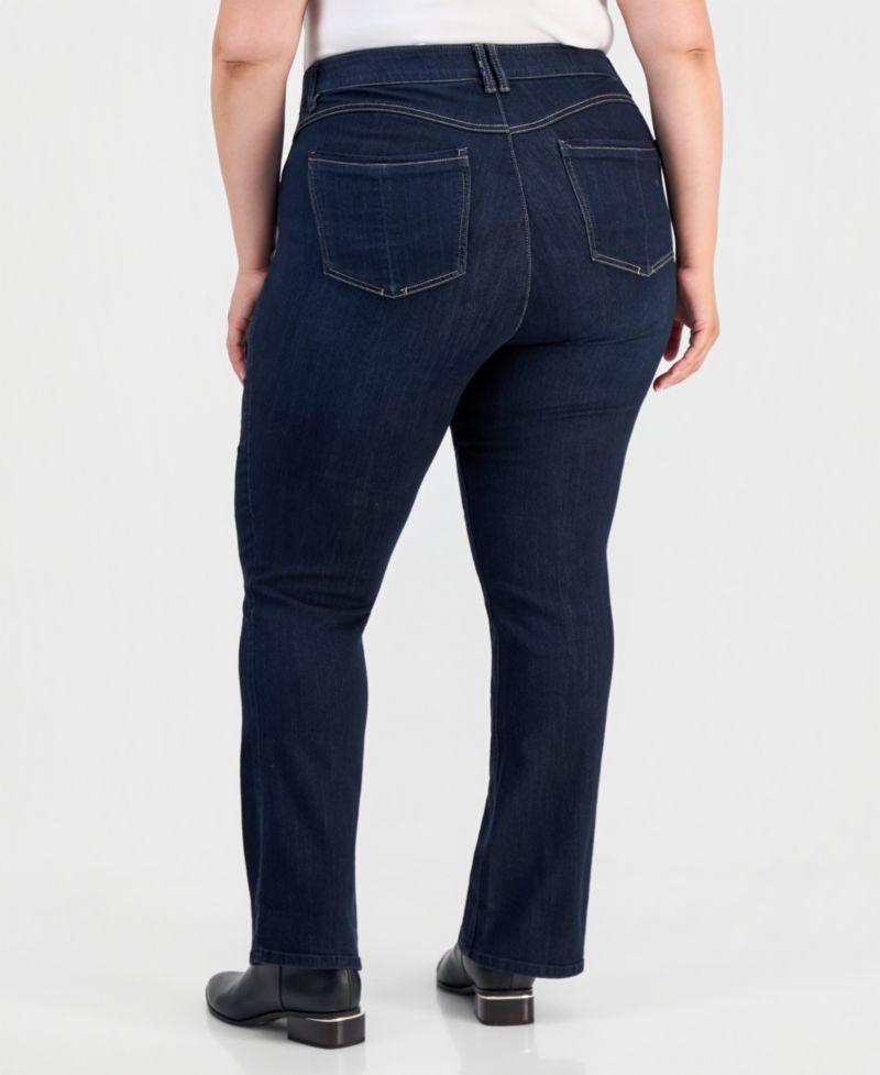Trendy Plus Size AbSolution Itty Bitty Bootcut Jeans