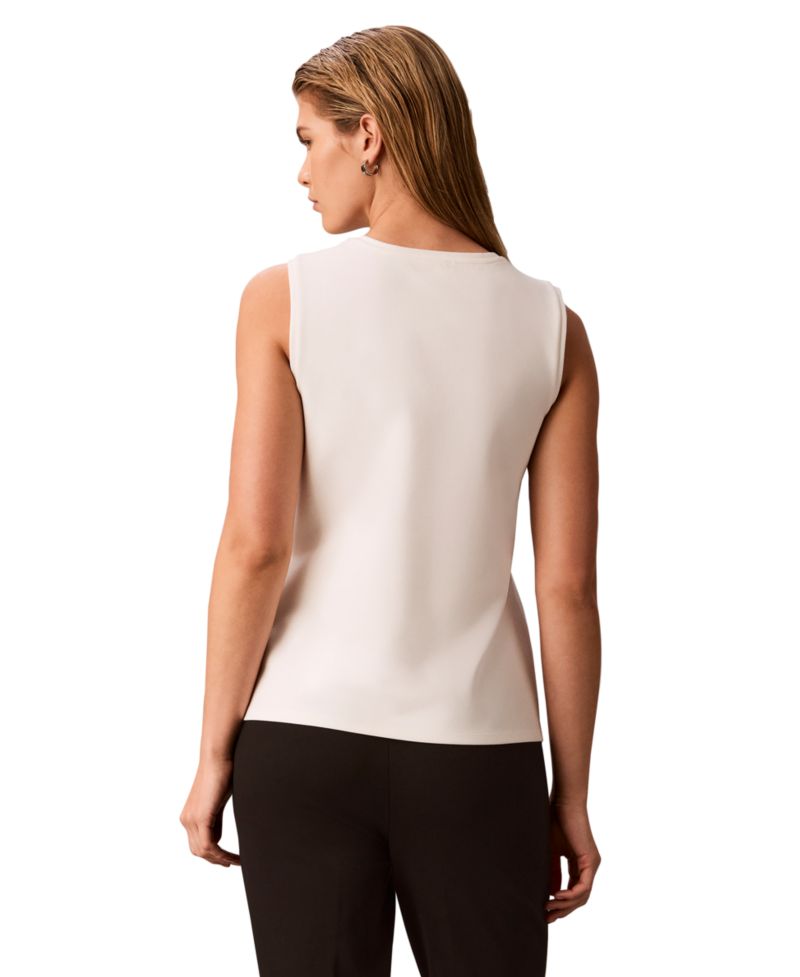 Petite V-Neck Banded Shell Top