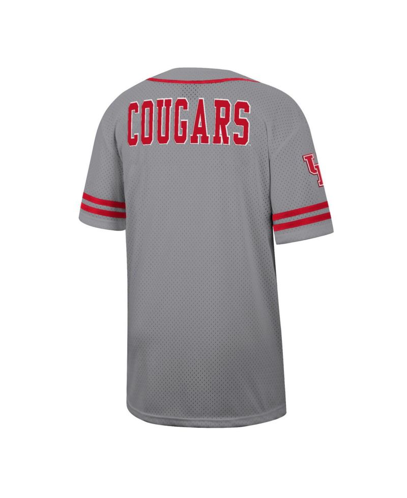 Men's Gray Houston Cougars Free Spirited Baseball Jersey
