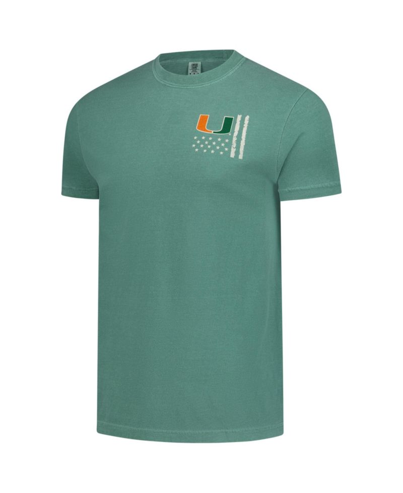 Men's Miami Hurricanes Comfort Colors OHT Camo Overlay Crewneck Classic Fit T-Shirt