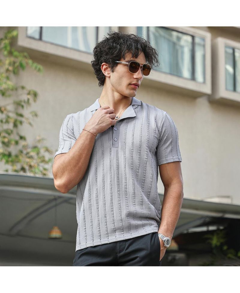 Men's Wicker-Tactitle Polo T-Shirt