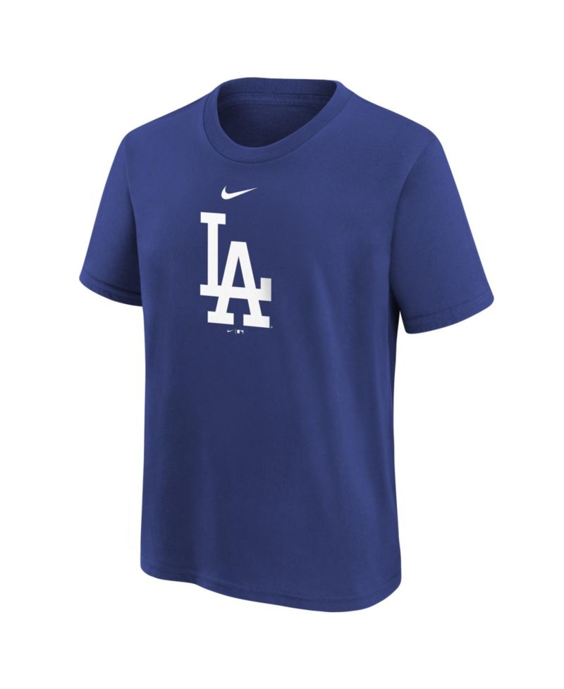 Big Boys and Girls Royal Los Angeles Dodgers Large Logo T-Shirt