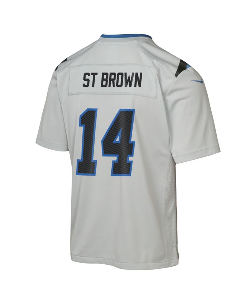 Big Boys and Girls Amon-Ra St. Brown Silver Detroit Lions 2026 Rivalries Collection Game Jersey