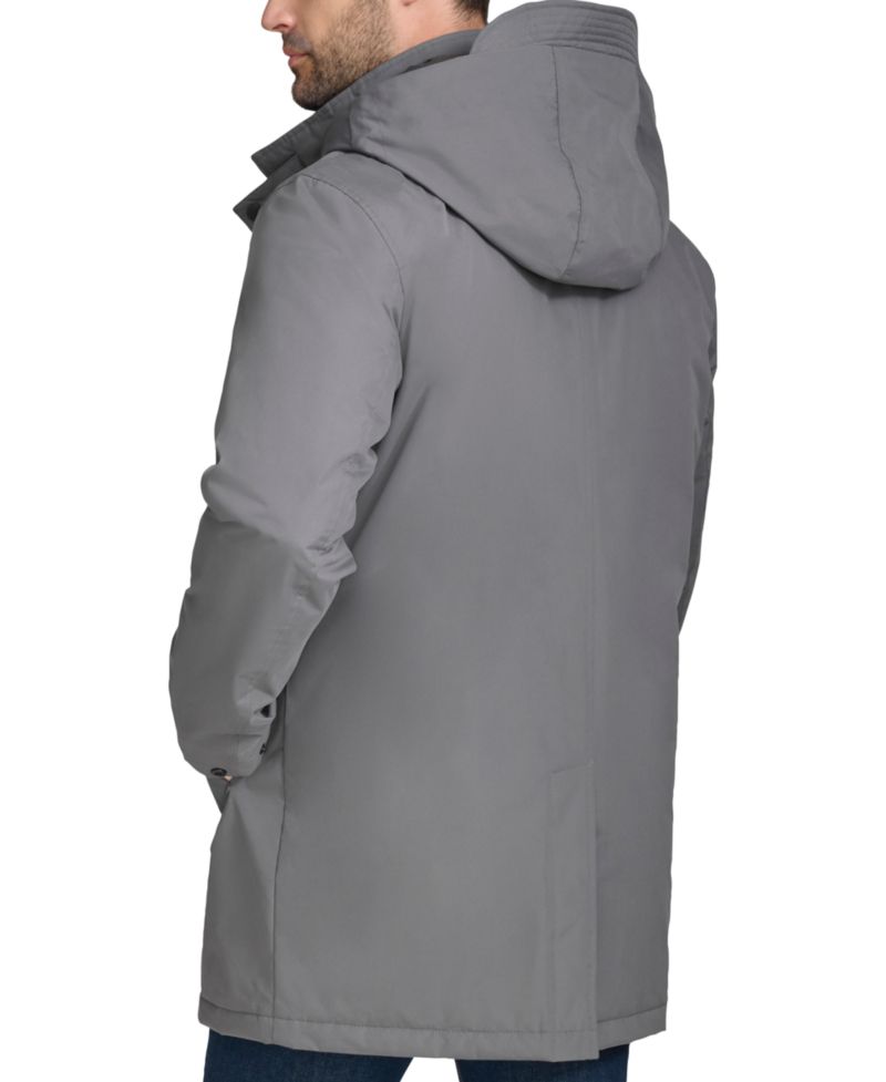 Men's Rain Coat with Removable Hood