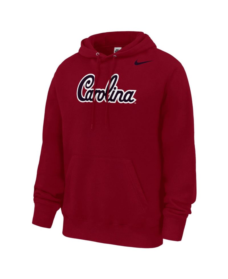 Men's Garnet South Carolina Gamecocks Script Club Fleece Hoodie