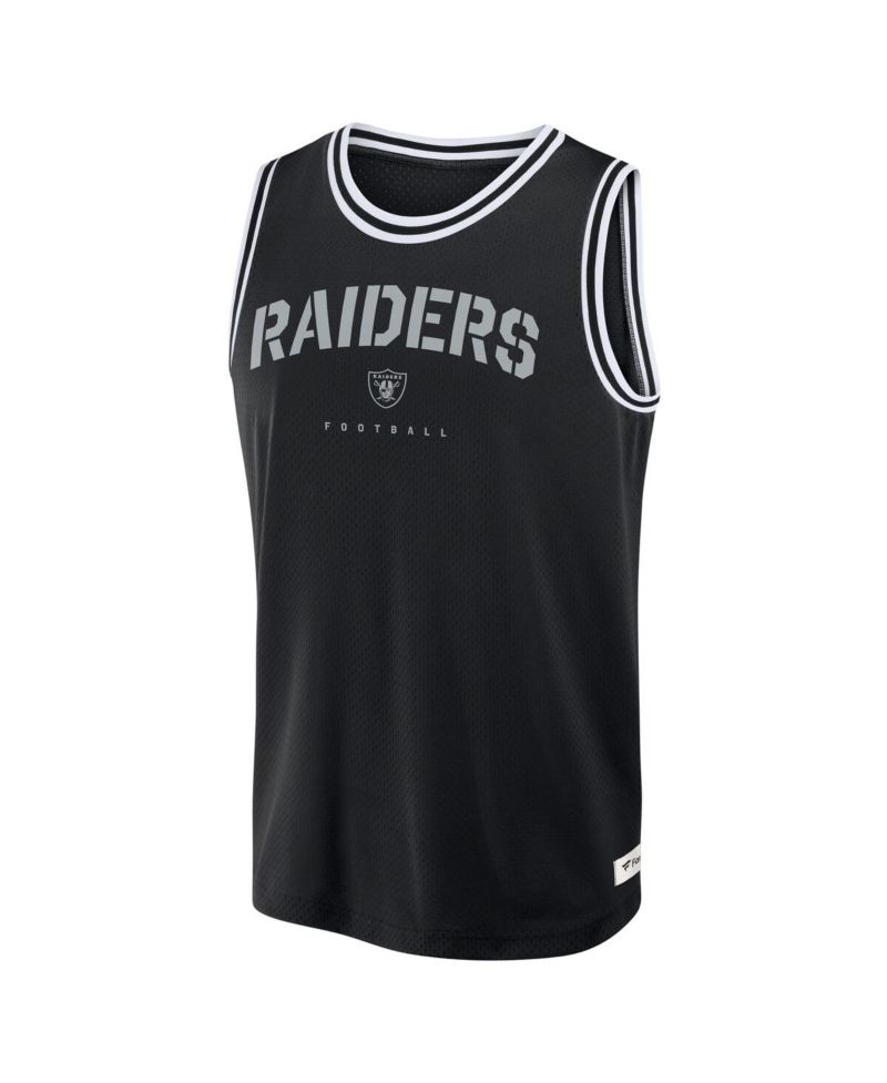 Men's Black Las Vegas Raiders Elements Future Ground Jersey Tank Top