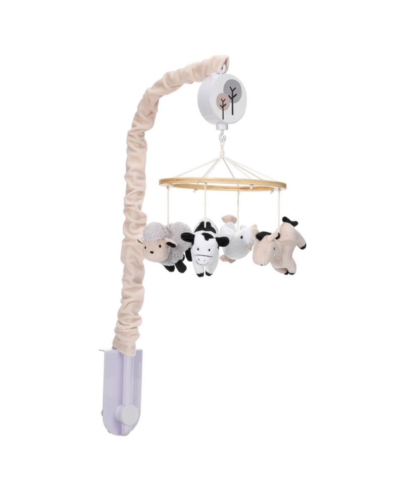 Baby Musical Farm Animals Automatic Shut-Off Crib Mobile