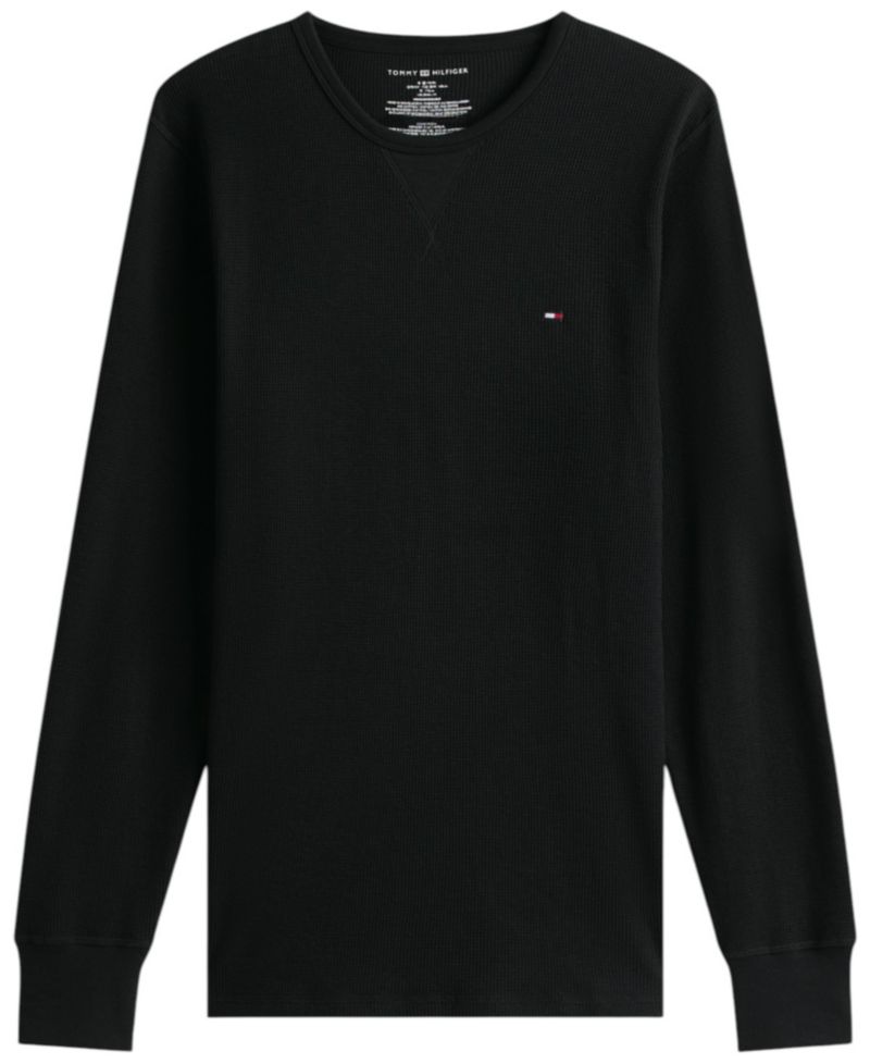 Men's Core Flag Long-Sleeve Crewneck Cotton Pajama T-Shirt