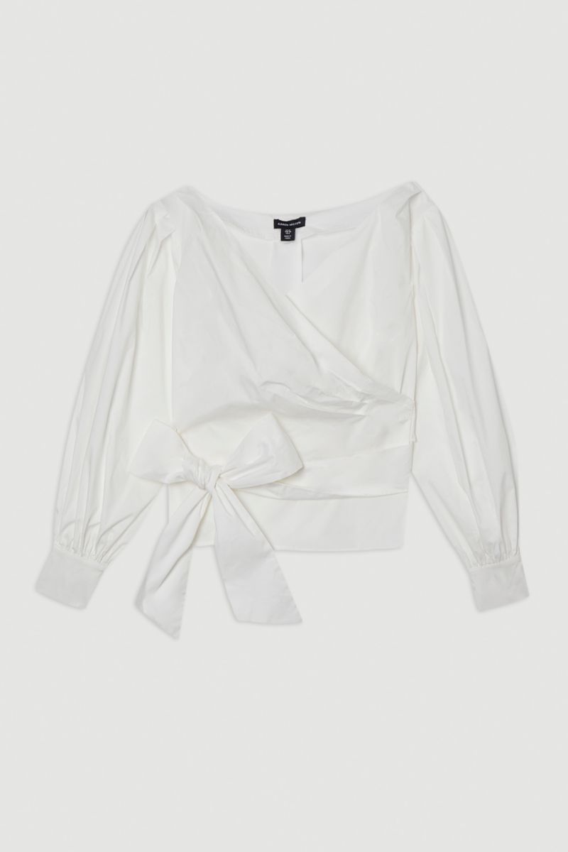Women's Woven Wrap Detail Blouse