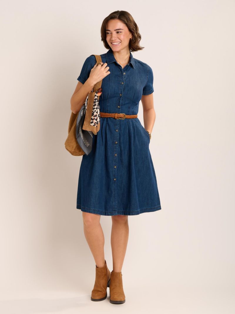 Women's Antonia Button Front Denim Dress