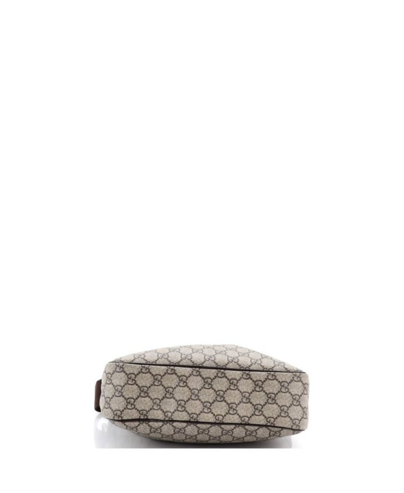 Medium Front Zip Messenger GG Coated Canvas