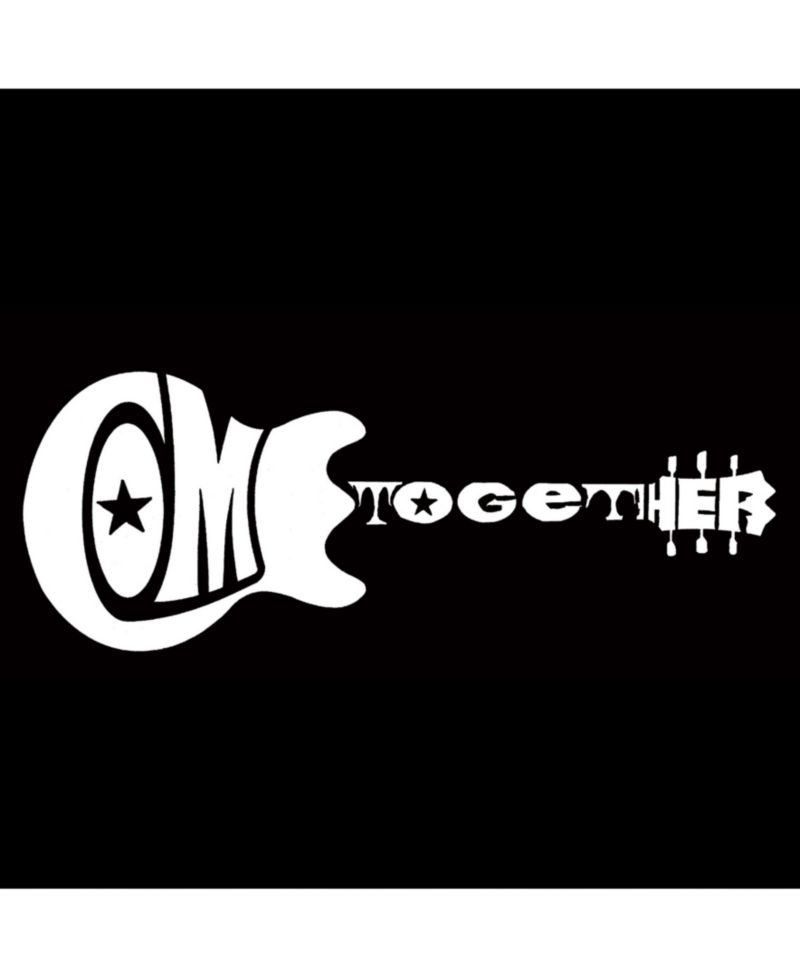 Men's Cotton/Poly Blend Word Art T-Shirt - Guitar Come Together
