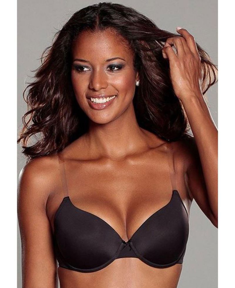 Women's Underwire Clear Strap Lightly Padded T-Shirt Bra