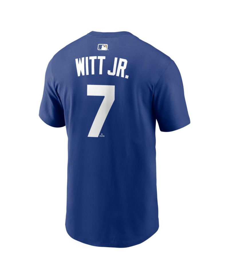 Men's Bobby Witt Jr. Royal Kansas City Royals Name & Number T-Shirt