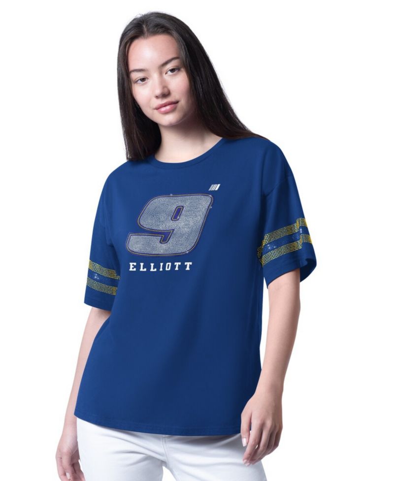 Women's Royal Kyle Larson Fan Catch T-Shirt