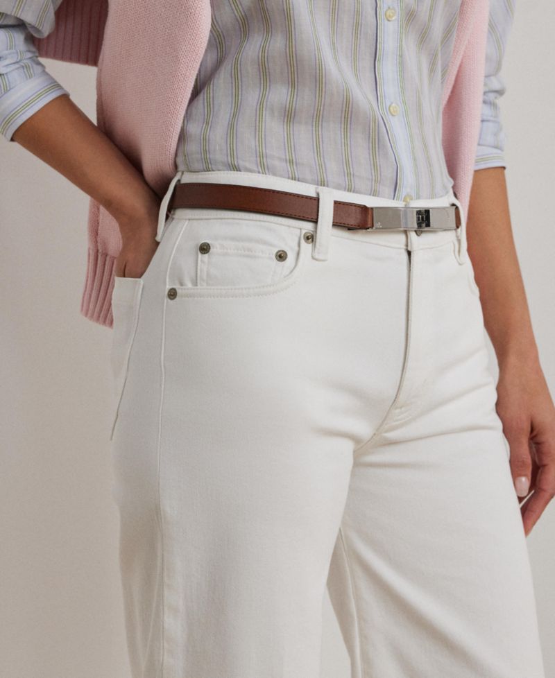 Women's High-Rise Wide-Leg Cropped Jeans
