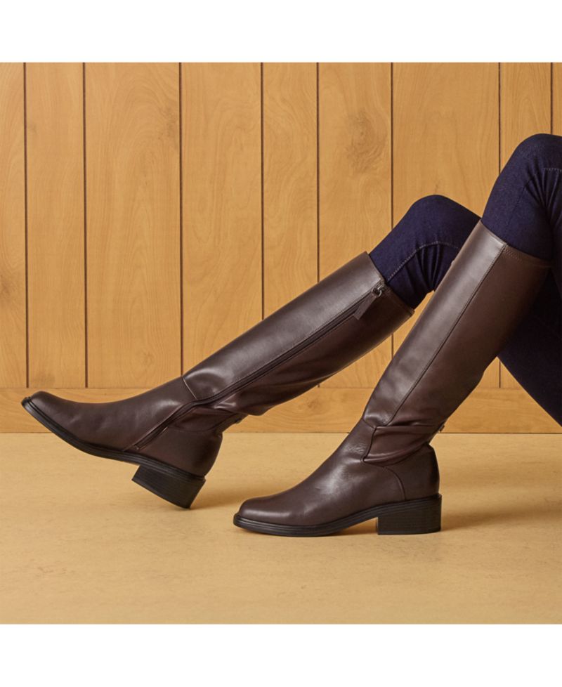 Women's Gisella Square Toe Zip Tall Boots, Regular & Wide Calf