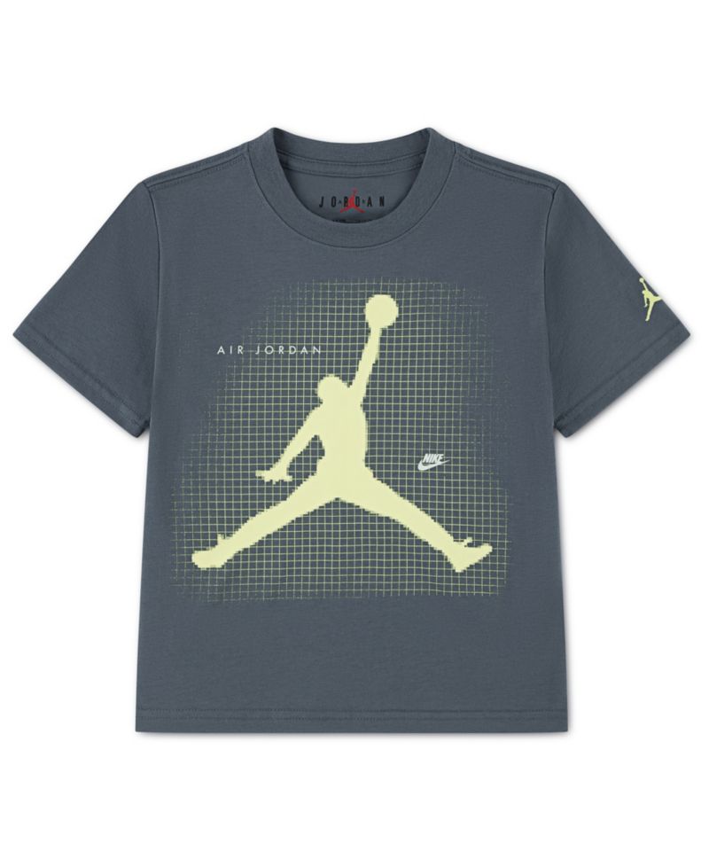 Boys' 2T-7 Jumpman Grid Blur Crewneck T-Shirt