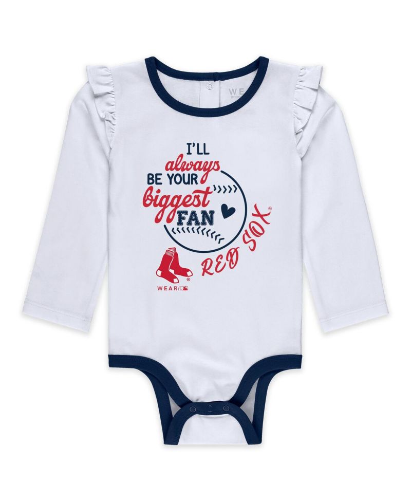 Girls Baby Boys and Girls 3-Piece Boston Red Sox Tutu Set