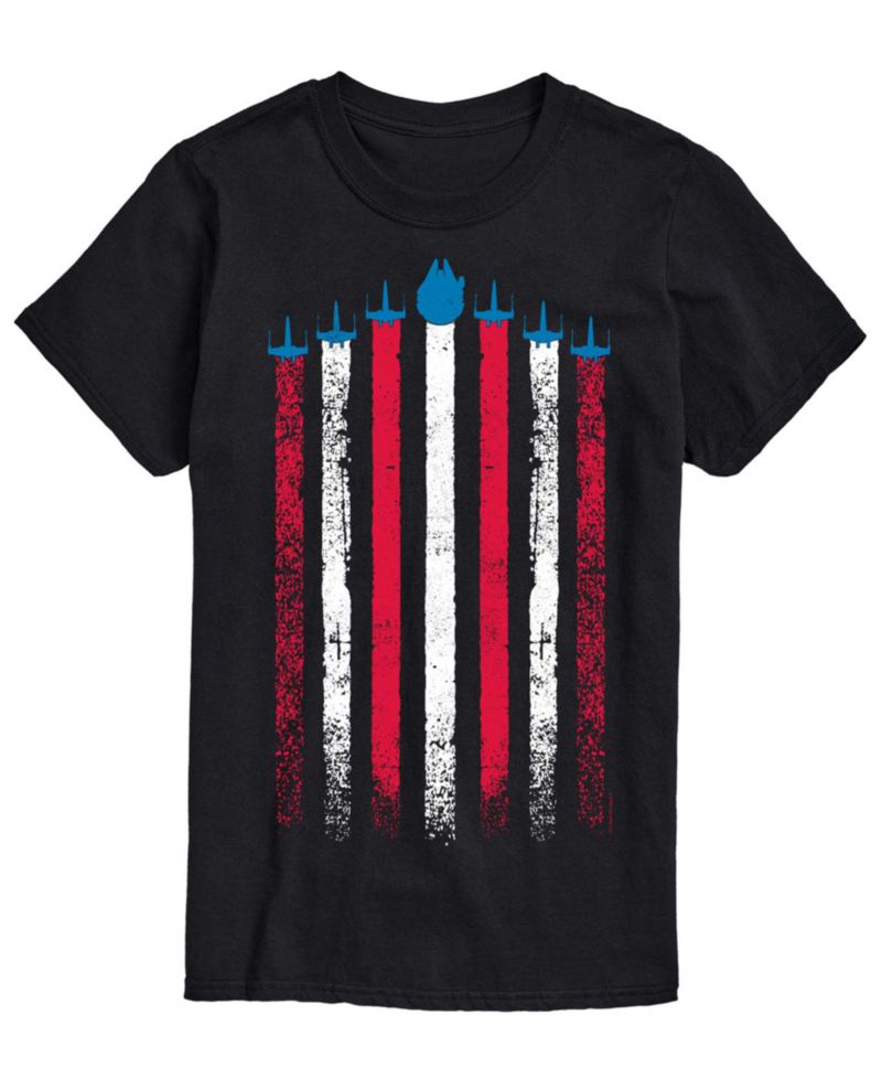 Men's Star Wars Flag Ships Short-Sleeve Graphic T-Shirt