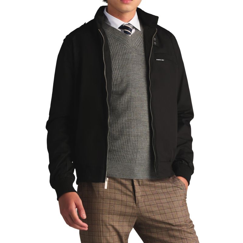 Men's Big & Tall Classic Iconic Racer Jacket (Slim Fit)