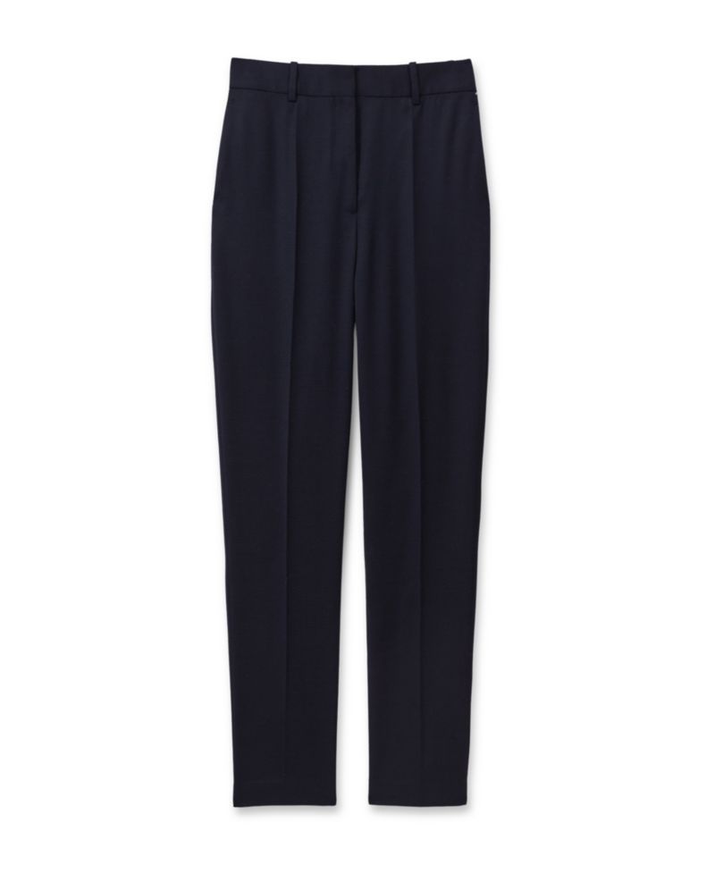 Women's Hallie Slim-Fit Textured Wool-Blend Trousers
