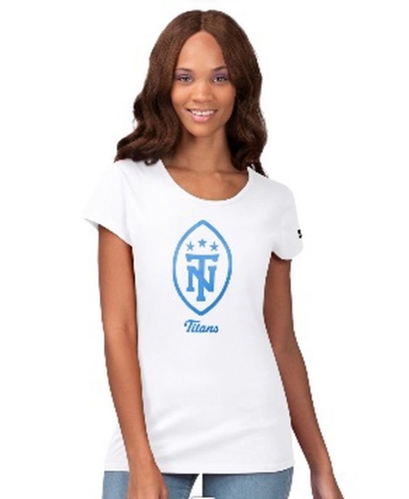 Women's White Tennessee Titans Endzone T-Shirt