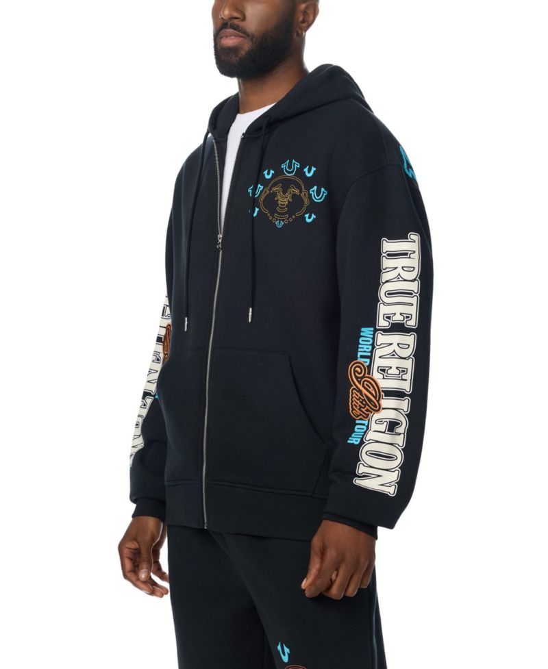 Men's Southwest Full-Zip Graphic Embroidered Hoodie