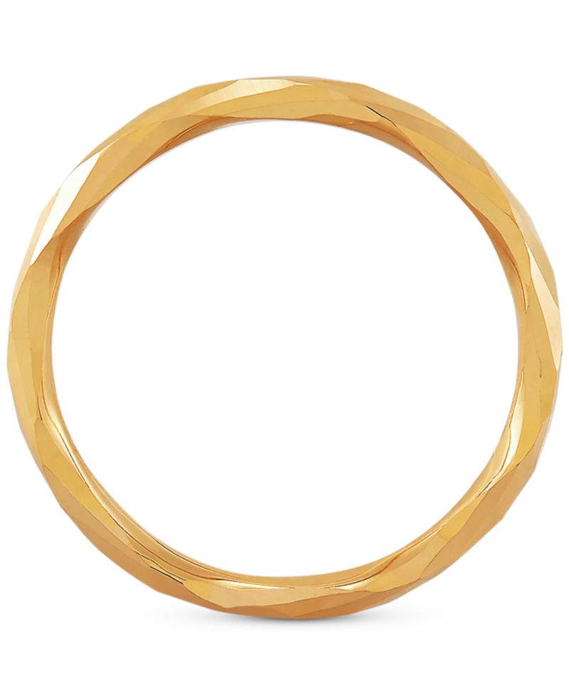 Polished Twist-Look Band in 10k Gold, Rose Gold & White Gold