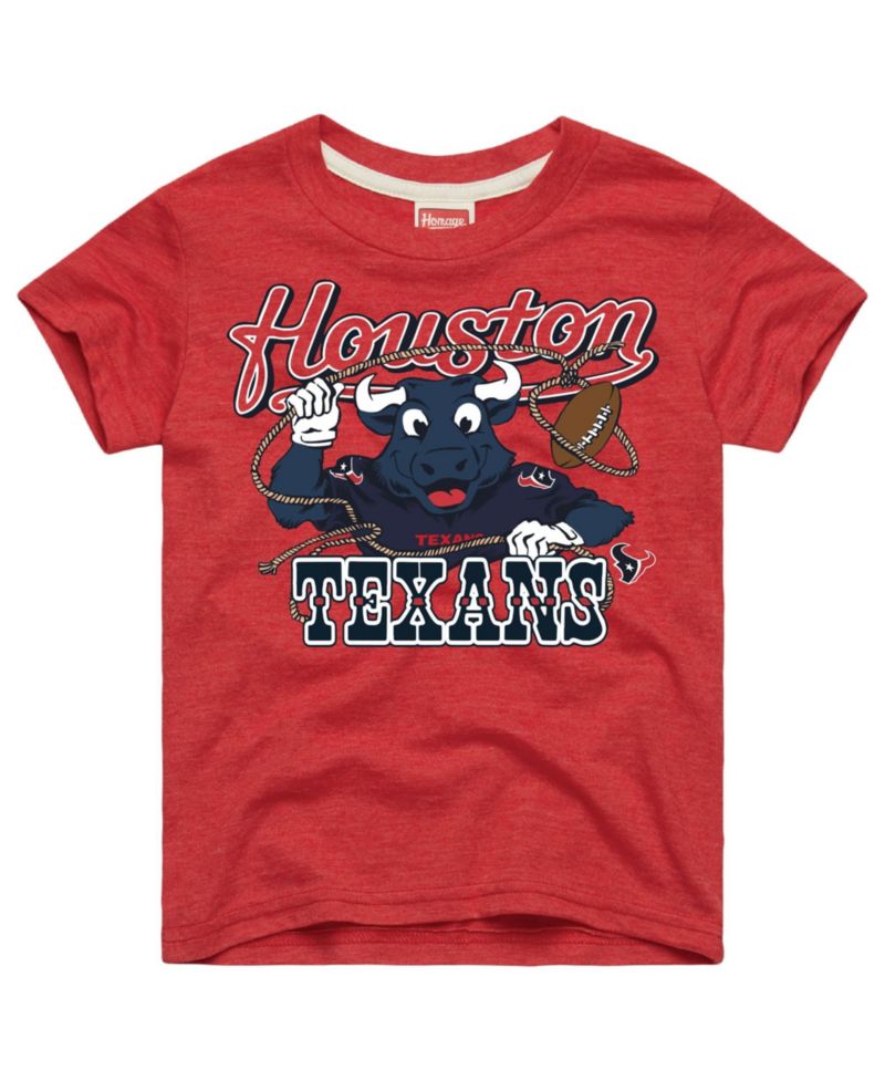 Boys' and Girls' 4-16 Houston Texans Toro Lasso Tri-Blend Screen-Print Graphic T-Shirt