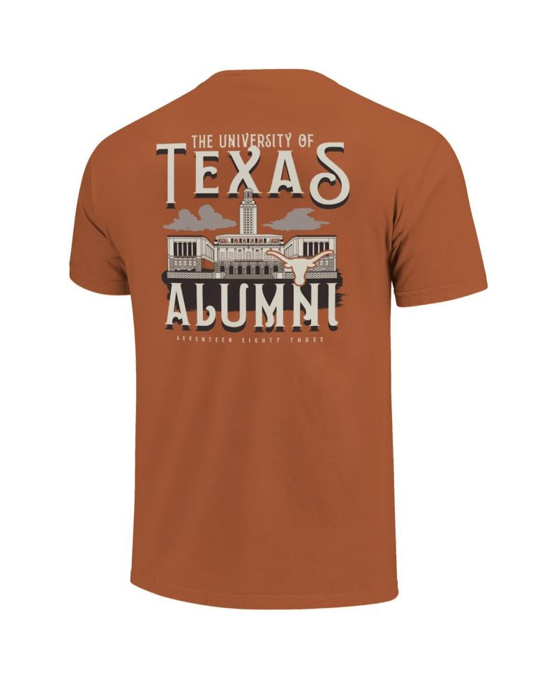 Men's and Women's Texas Orange Texas Longhorns Comfort Colors Campus Alumni T-Shirt