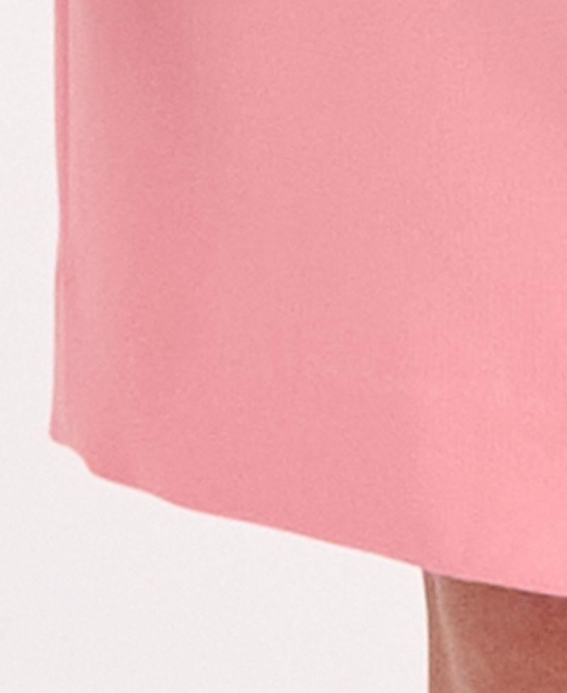 Women's Short-Sleeve Four-Button 2 Piece Skirt Suit