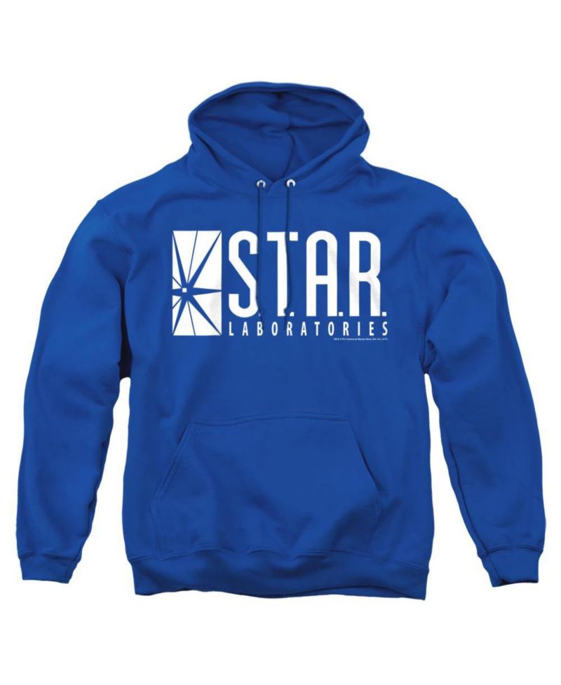 Men's S.T.A.R. Labs Logo Graphic Kangaroo Pocket Pull-Over Hoodie