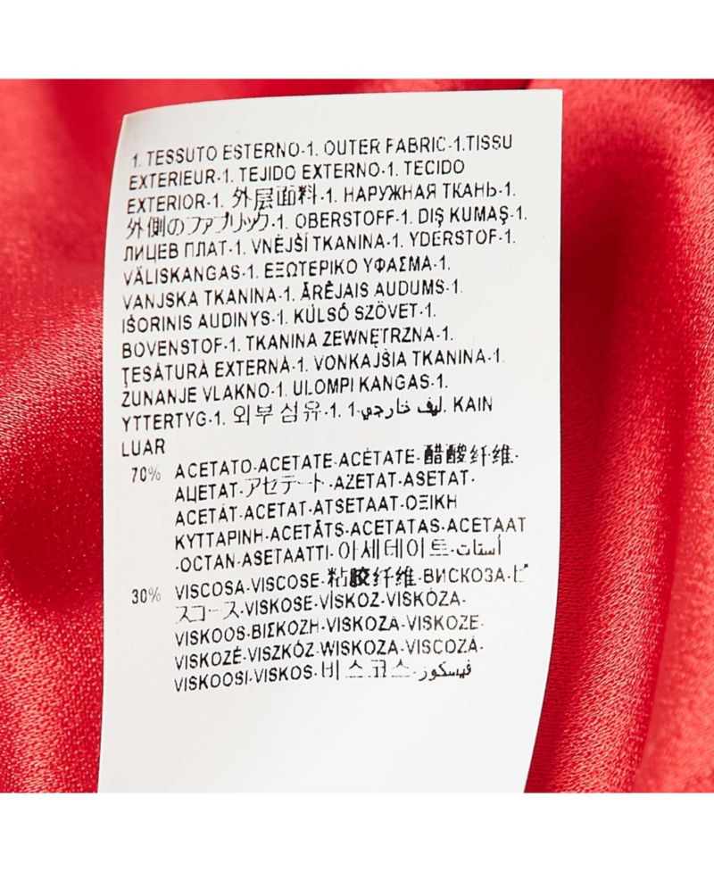 Women's Pre-Owned Versus Versace Red Crepe Button Front Shirt