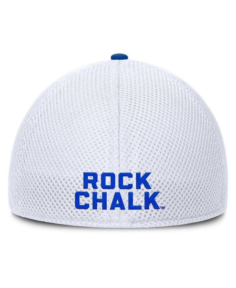 Men's Heather Gray/White Kansas Jayhawks Trigger Flex Hat