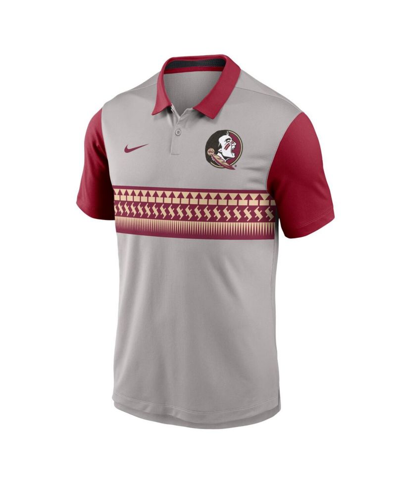 Men's Gray/Garnet Florida State Seminoles Vapor Performance Polo Shirt
