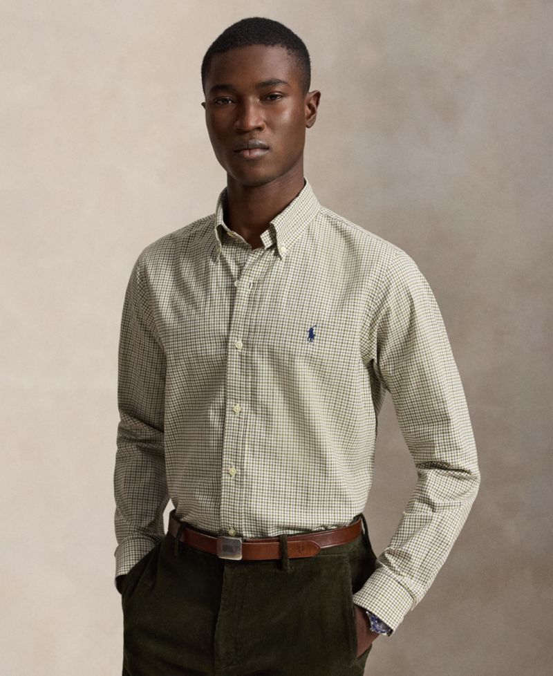 Men's Classic-Fit Plaid Twill Shirt